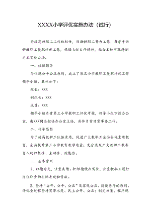 小学评优实施办法（试行）.docx