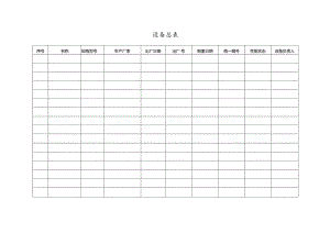 医院设备相关记录表.docx