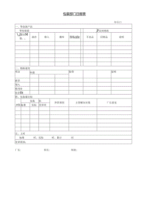 包装部门日报表范本.docx