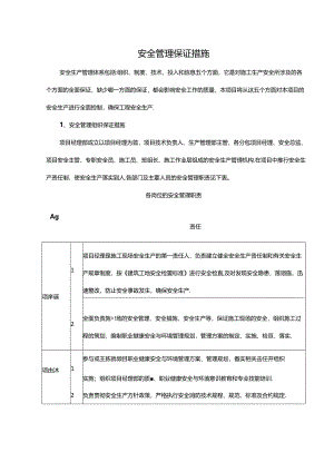 安全管理保证措施.docx