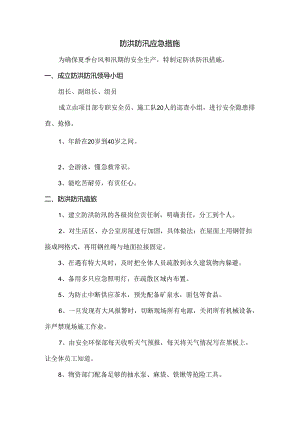防洪防汛应急措施.docx