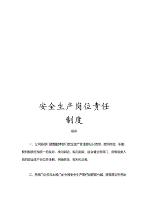 安全生产岗位责任制度.docx