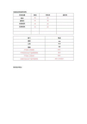 加油站预案应急组织信息.docx