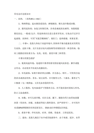 常见急诊急救知识.docx