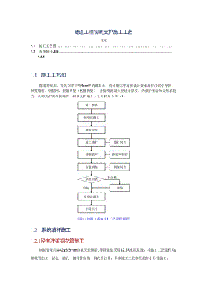 隧道工程初期支护施工工艺.docx
