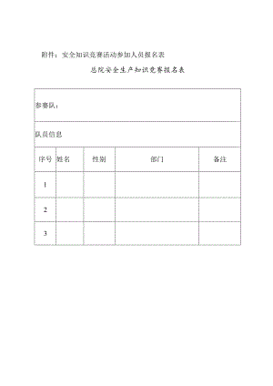附件：安全知识竞赛活动参加人员报名表.docx