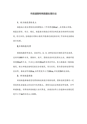 市政道路特殊路基处理办法.docx