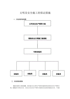 文明及安全施工的保证措施.docx