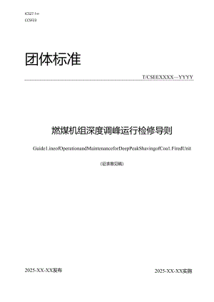 燃煤机组深度调峰运行检修导则.docx
