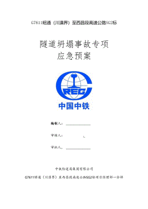 01隧道坍塌事故专项应急预案.docx