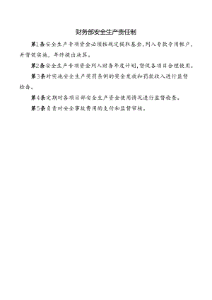 财务部安全生产责任制.docx