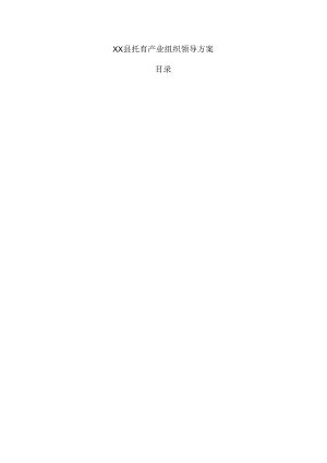 xx县托育产业组织领导方案.docx