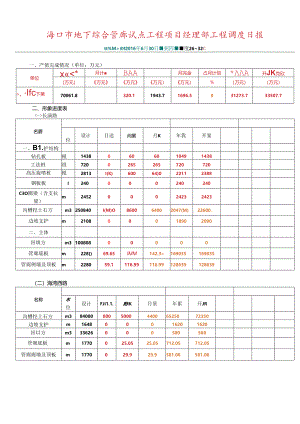 海口管廊项目2016年6月30日调度日报.docx