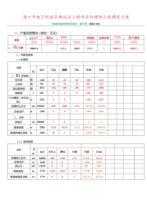 海口管廊项目2016年6月25日调度日报.docx