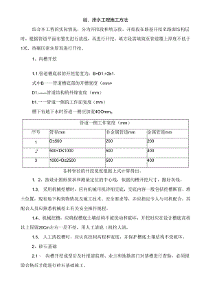 给排水工程施工方法.docx