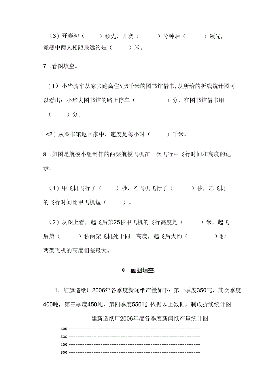 五年级下册折线统计图测试题[1].docx_第2页