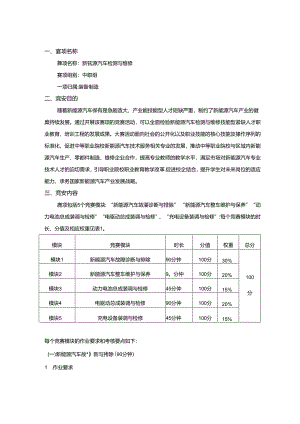 2022年山东省职业院校技能大赛中职组新能源汽车检测与维修赛项规程.docx