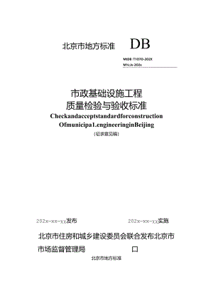 市政基础设施工程质量检验与验收标准.docx