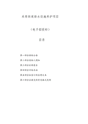 采荷街道排水设施养护项目招标文件.docx
