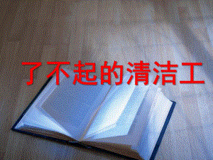 大班社会《了不起的清洁工》PPT课件教案了不起的清洁工.pptx