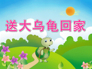 小班故事《送大乌龟回家》PPT课件教案配音音乐PPT课件.pptx