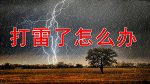 大班安全《打雷了怎么办》PPT课件教案打雷和闪电.pptx [修复的].pptx