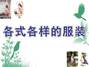 大班社会《各式各样的服装》PPT课件教案各式各样的服装.pptx