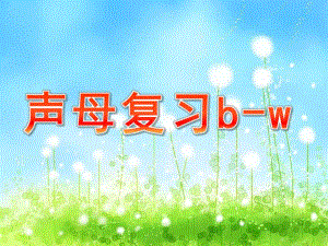 大班拼音《声母复习b-w》PPT课件声母复习b-.pptx