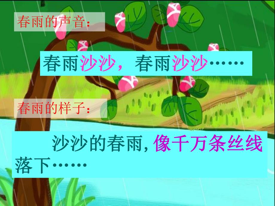 大班散文诗《春雨沙沙》PPT课件音乐大班散文诗:春雨沙沙.pptx_第2页