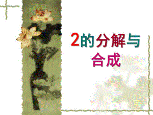 幼儿园数学《2的分解与组成》PPT课件教案2的分解与组成.pptx