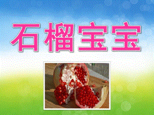 小班美术《石榴宝宝》PPT课件教案PPT课件.pptx
