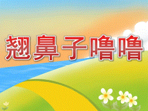 中班健康《翘鼻子噜噜》PPT课件教案配音音乐PPT课件.ppt