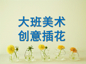 大班艺术活动《创意插花》PPT课件教案大班艺术活动《创意插花》.ppt