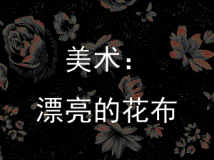 大班美术《漂亮的花布》PPT课件教案美术：漂亮的花布.ppt