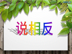 大班说相反PPT课件教案说相反ppt大班.ppt