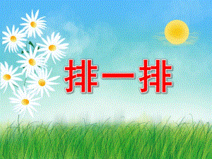中班数学排序《排一排》PPT课件教案PPT课件.ppt