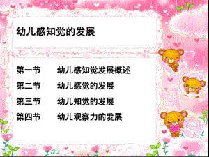 幼儿园幼儿感知觉的发展PPT幼儿心理学-第三章-感知觉.ppt