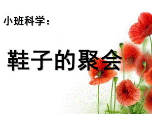 小班科学《鞋子的聚会》PPT课件教案鞋子的聚会-第五周科学.ppt