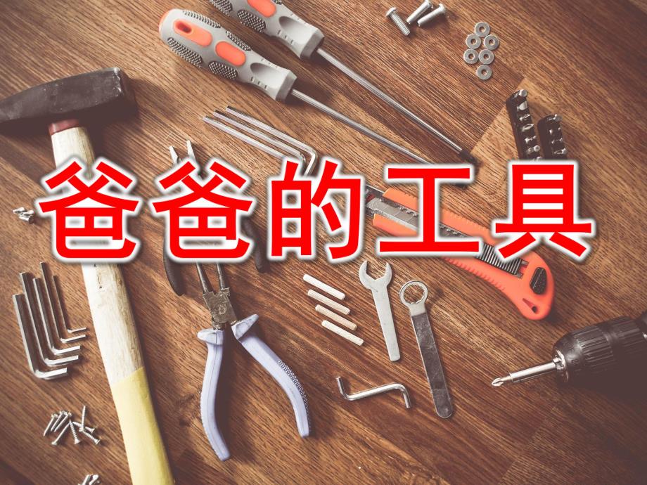 大班科学《爸爸的工具》PPT课件教案PPT课件.ppt_第1页