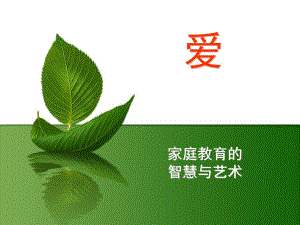 幼儿园讲座家庭教育PPT课件家庭教育讲座课件.ppt