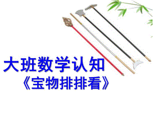 大班数学认知《宝物排排看》PPT课件教案.ppt
