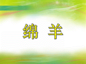 小班美术活动《绵羊》PPT课件小班美术活动《绵羊》PPT课件.ppt
