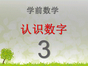 学前班《认识数字3》PPT课件教案认识数字.ppt