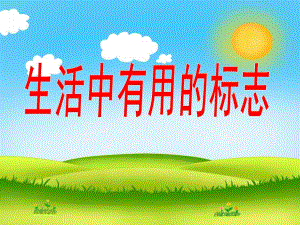 大班社会《生活中的标志》PPT课件教案幼儿园《生活中的标志》.ppt