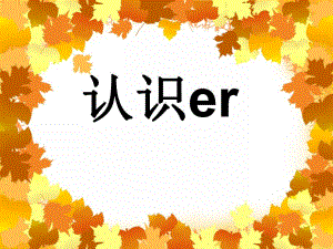 幼儿园《复韵母er》PPT课件教案复韵母er课件.ppt