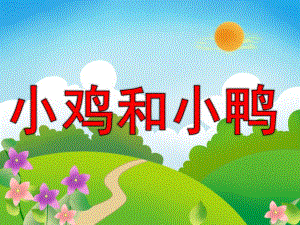 幼儿园故事《小鸡和小鸭》PPT课件教案PPT课件.ppt