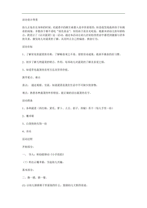 幼儿园亲子活动《认识蔬菜》PPT课件教案参考教案.docx