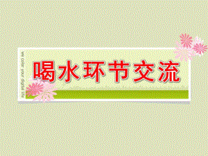小班《喝水环节交流》PPT课件小二班喝水环节交流.ppt