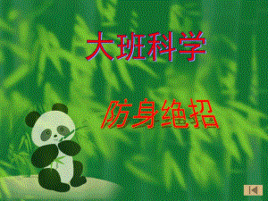 大班《防身绝招》PPT课件教案大班《防身绝招》.ppt