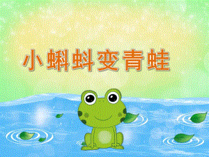 中班科学《小蝌蚪变青蛙》PPT课件教案视频PPT课件.pptx